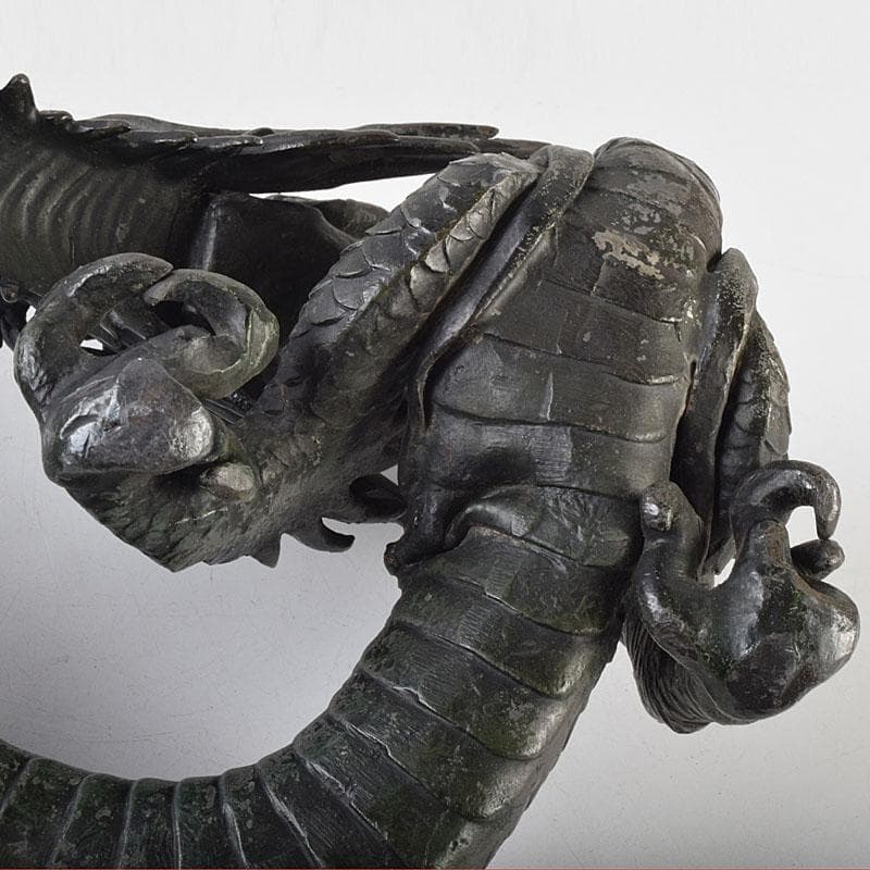 オベサス様専用 時代金工 古銅鍍金 龍 置物 重さ約4kg D R9340H - メルカリ