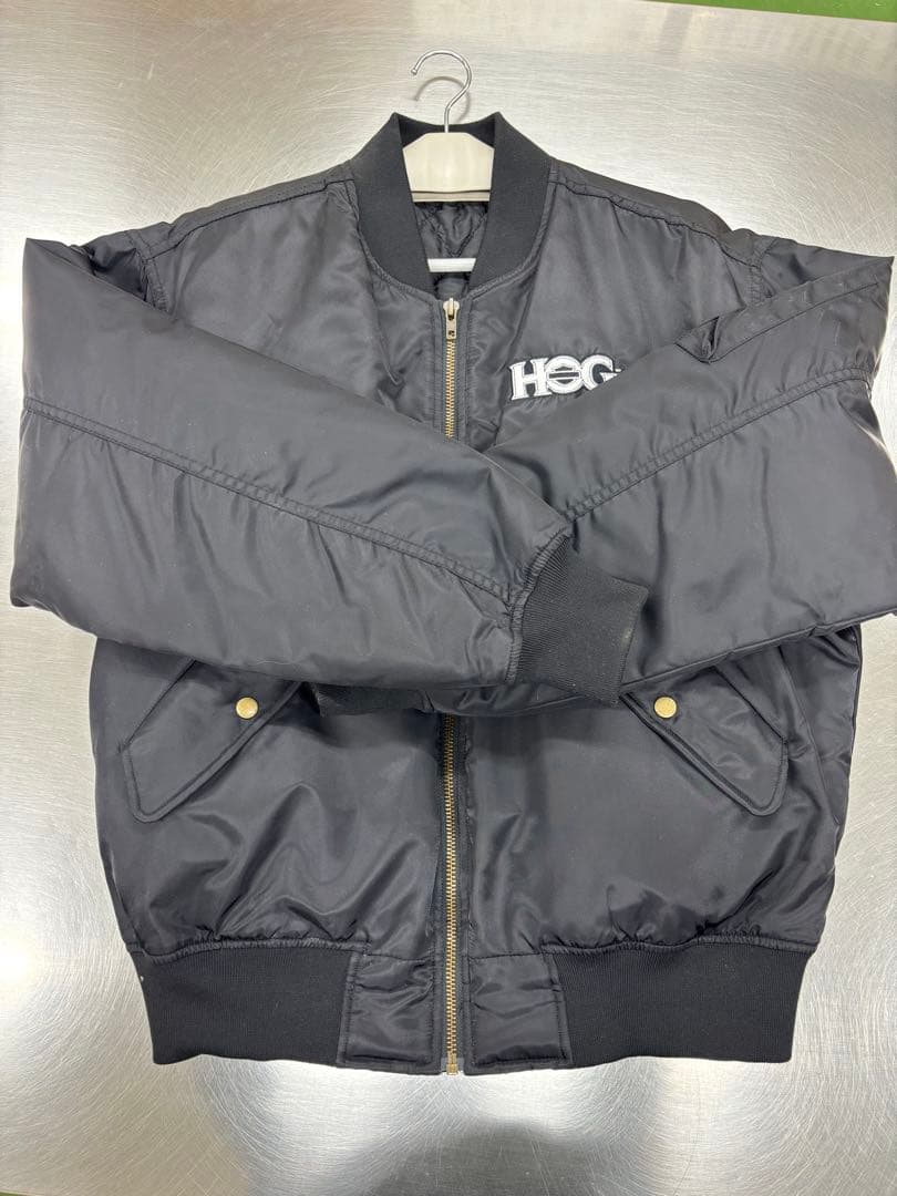 HOG ブラック ナイロンジャケット(サイズ) XL XLARGE（エクストラ ラージ） 全2色 ナイロンジャケット NYLON PUFFER