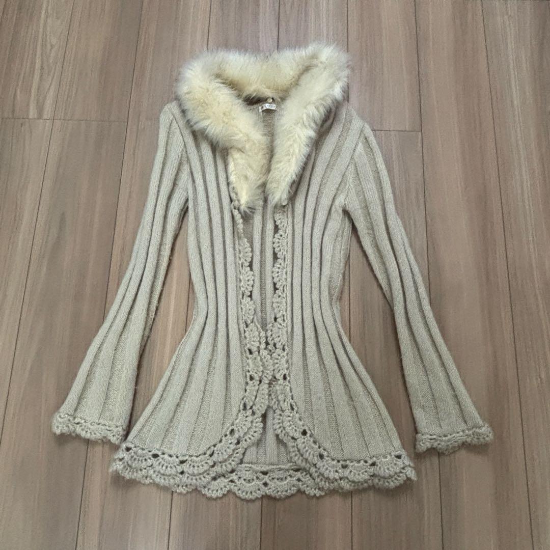 axes ファーカーディガン フェアリーグランジ y2k 森ガール 平成ギャル