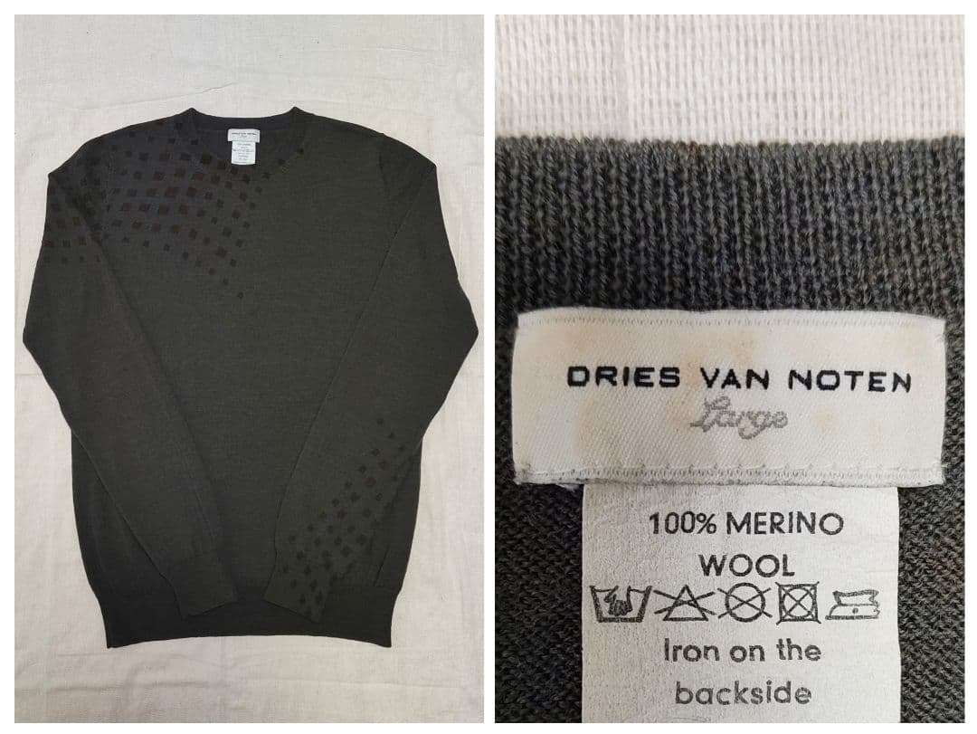 DRIES VAN NOTEN ドリス・ヴァン・ノッテン メリノウール ニット 中古・古着通販】DRIES VAN NOTEN (ドリスヴァンノッテン) ウール