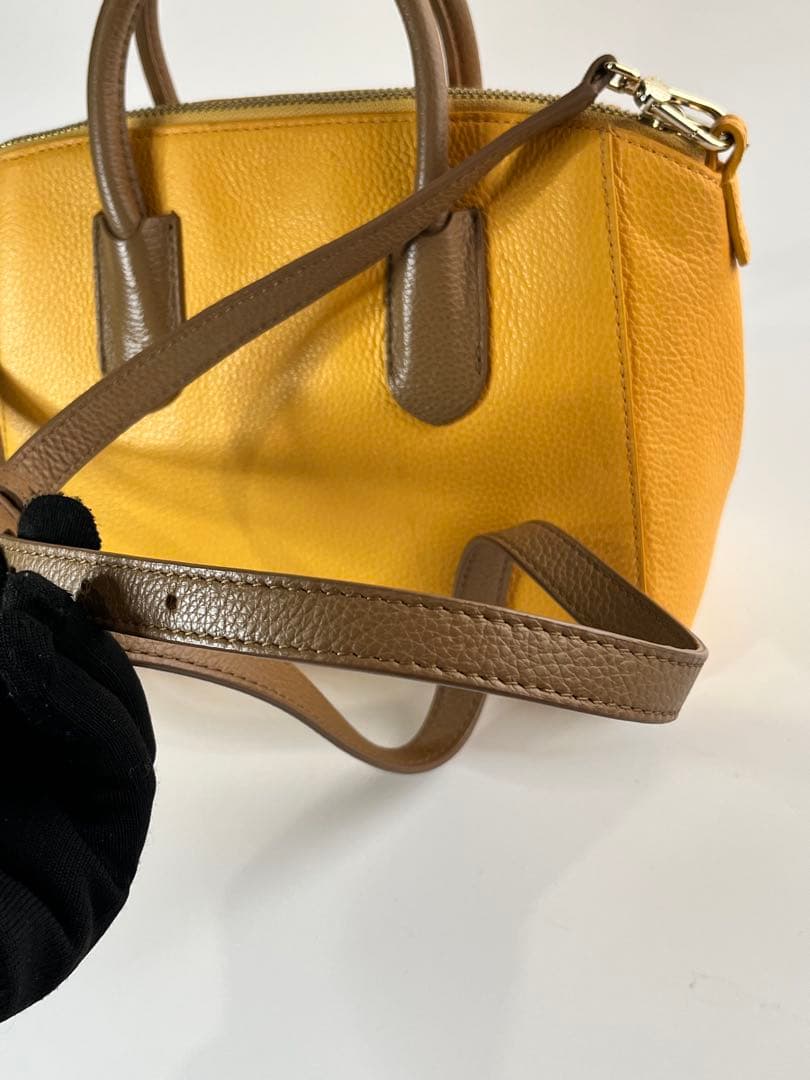 FURLA フルラ テッサ 2waイエローレザーバッグ ビタミンカラー