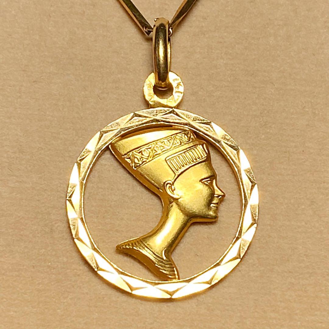 K18 エジプト ネフェルティティ ネックレス - メルカリ
