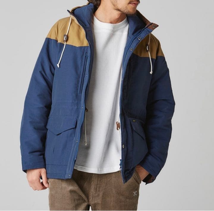 BLUCO/ブルコ 60/40 マウンテンパーカ ネイビー/カーキ L