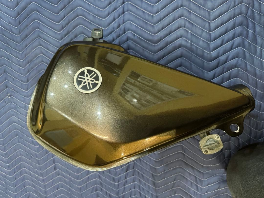 ヤマハTW用 ガソリンタンク＆フロントフェンダー ブラウン 凹み無し