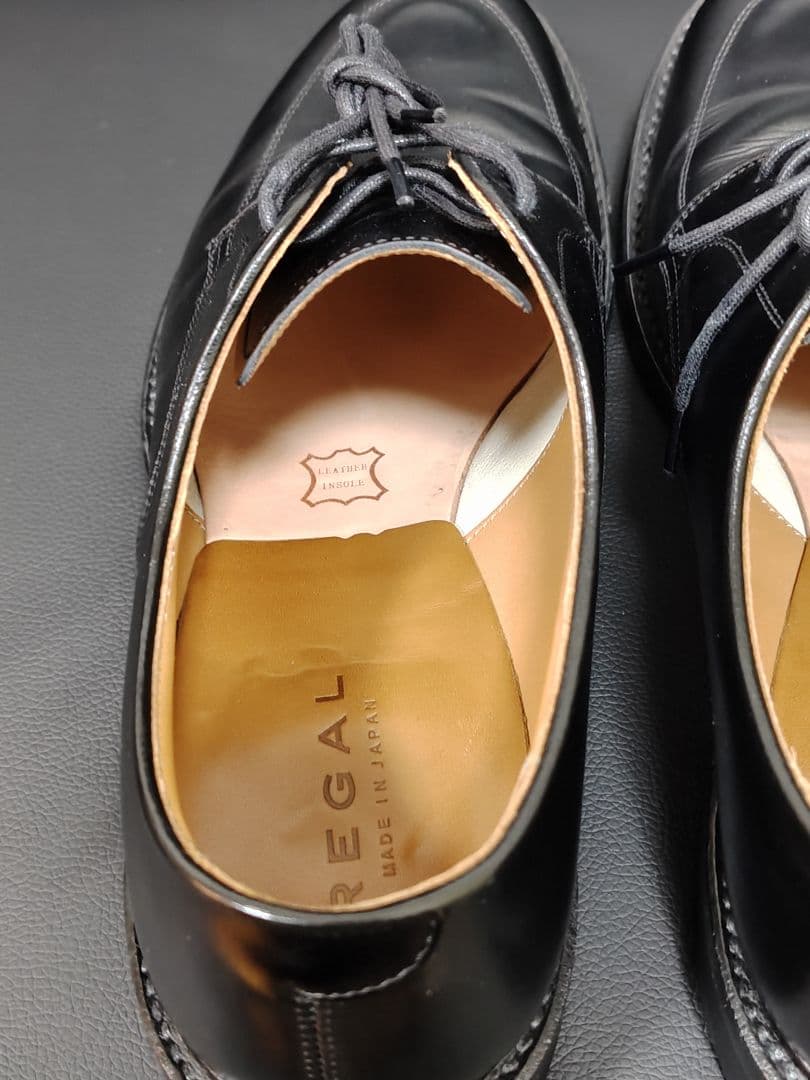 【極美品/希少】リーガル 06NR 26.5cm Uチップ 黒 グッドイヤー