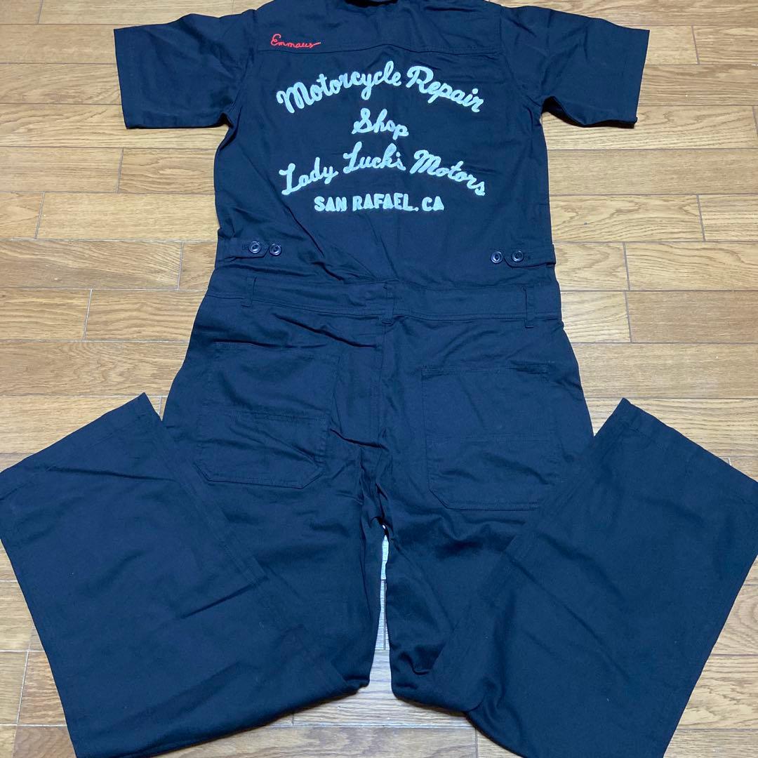 パオパオつなぎオールインワン新品タグ付き最終価格 楽天市場】PAOPAO オリジナル チェーン刺繍 つなぎ【レディース 半袖