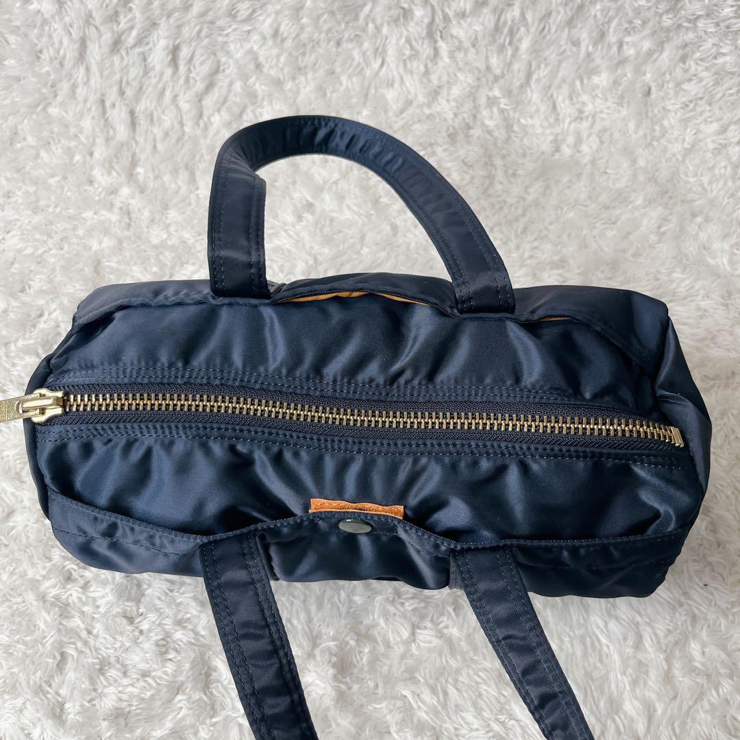 新型 未使用級 ポーター アイアンブルー ミニボストン タンカー