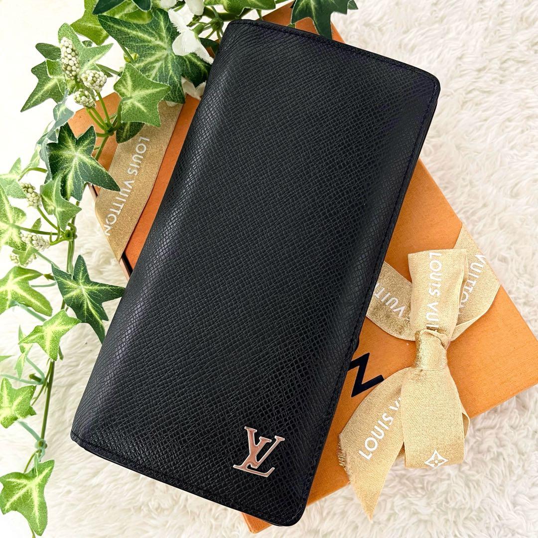 極美品 IC内蔵 ルイヴィトン タイガ シルバーロゴ 新型 ブラザ 長財布