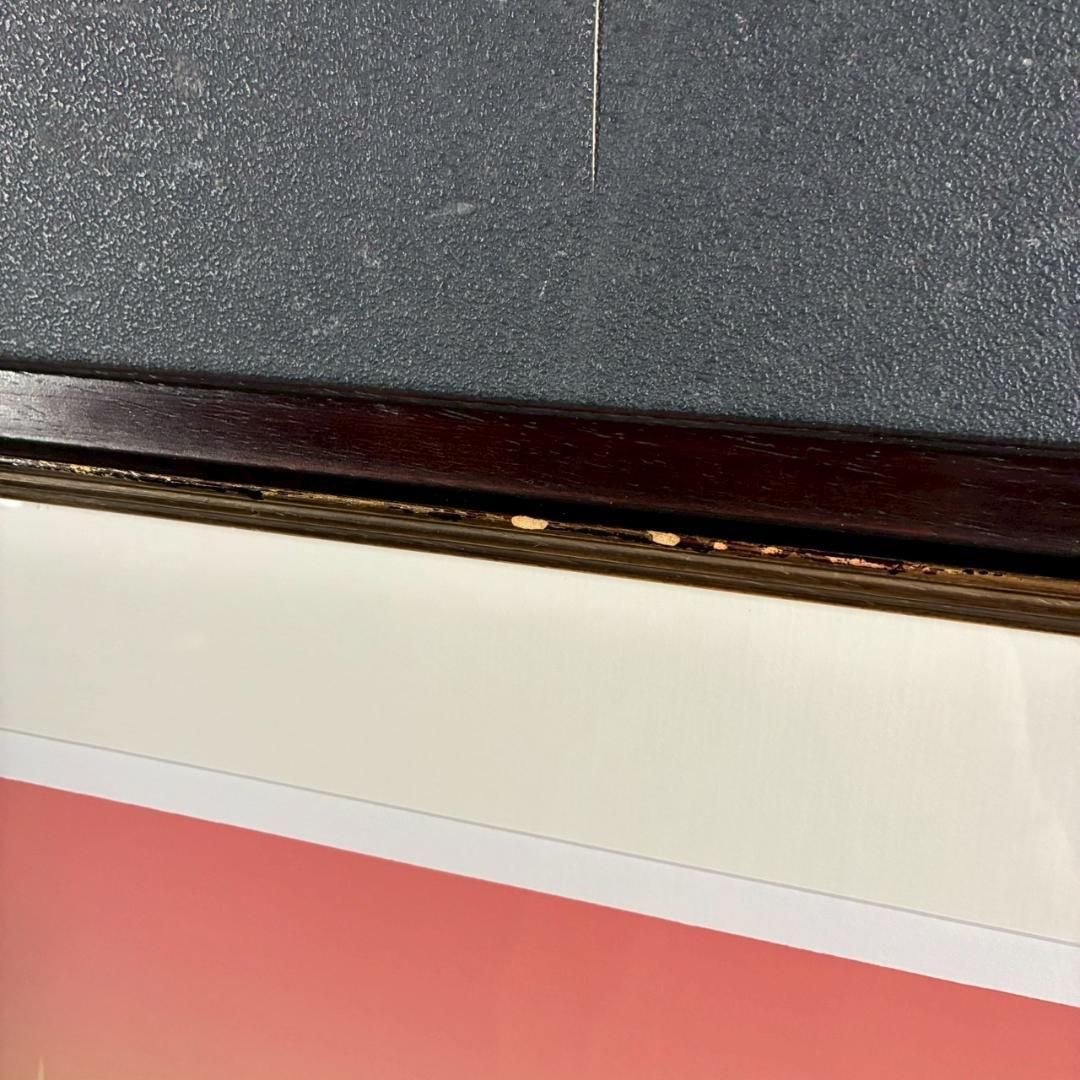 北吉晃「Voyage～」シルクスクリーン 直筆サイン入り お洒落な額装