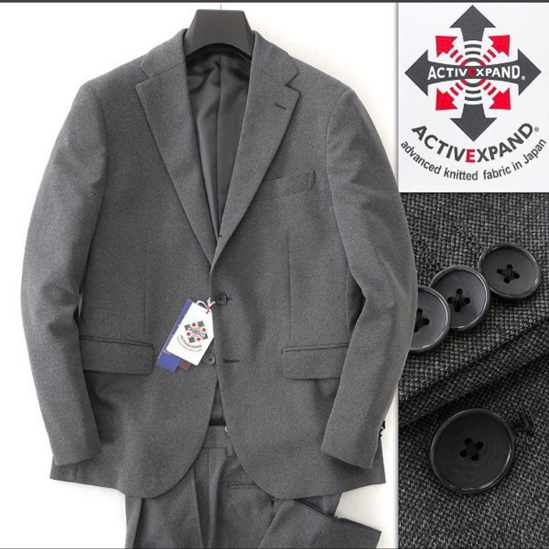 新品】パーソンズフォーメン ウォッシャブル ストレッチ スーツ YA6 灰