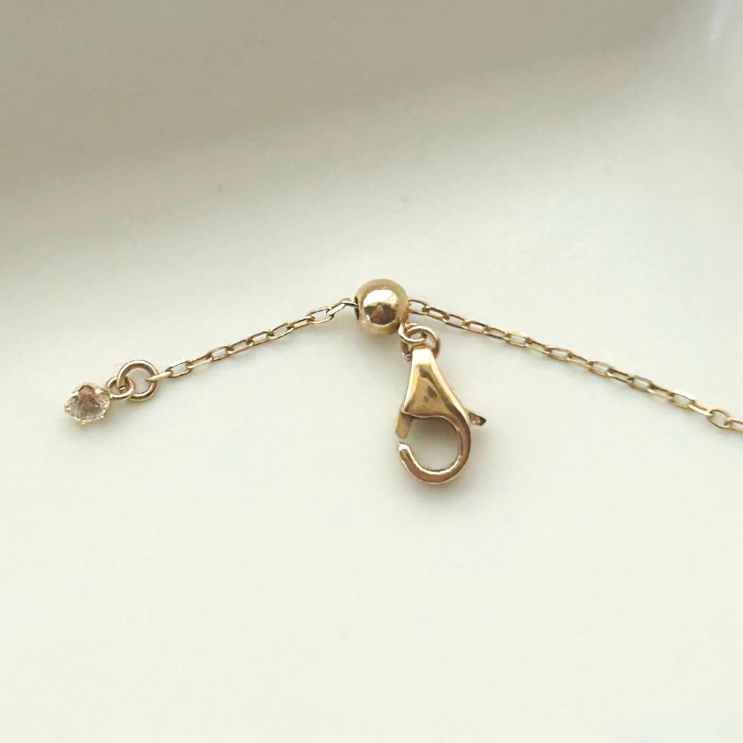 Lilas】K10 アコヤパール 1粒ムーブブレスレット