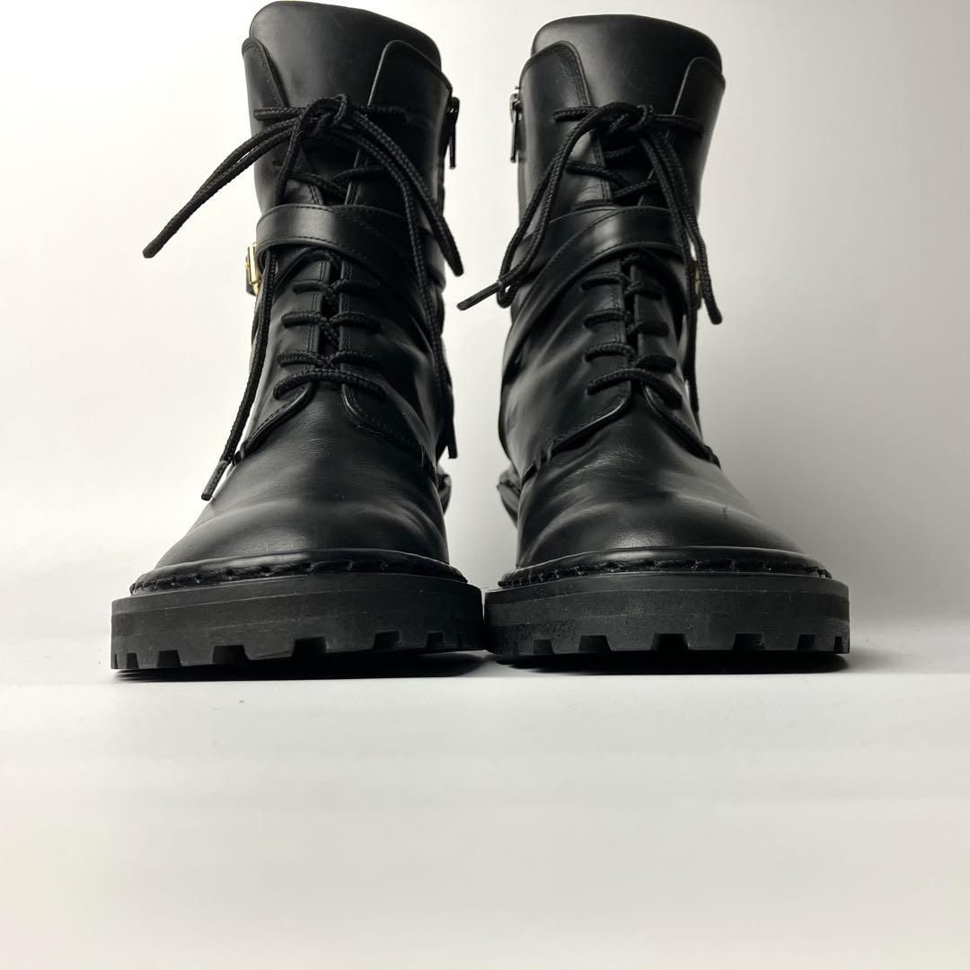 極美品】PIPPICHIC OBLIQUE コンバットブーツ クロスベルト23