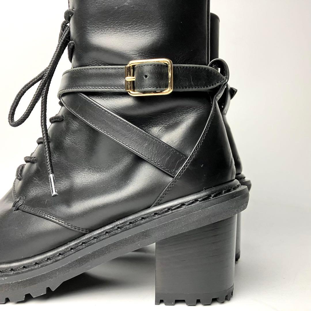 極美品】PIPPICHIC OBLIQUE コンバットブーツ クロスベルト23