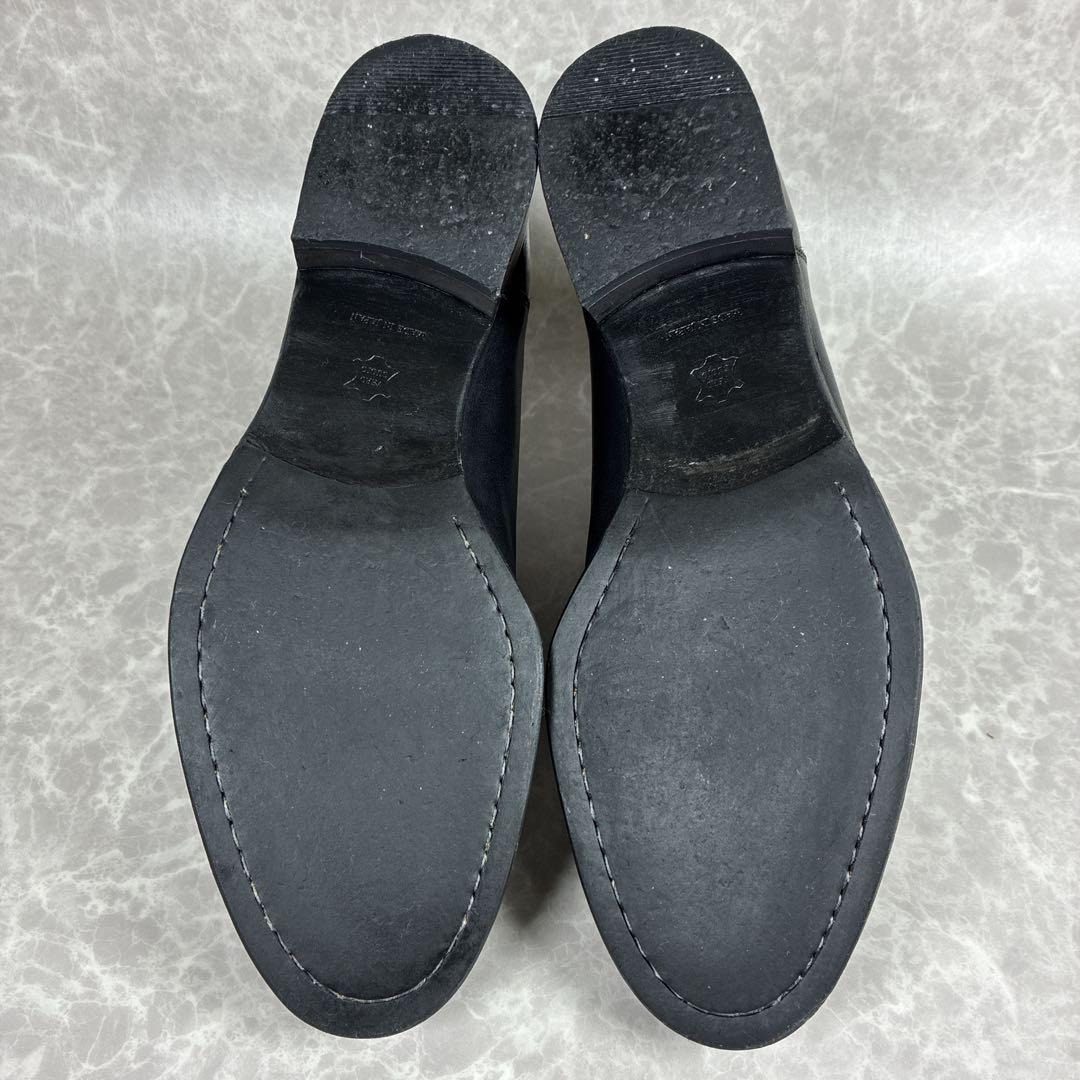 【美品】ユナイテッドアローズ サイドゴアブーツ 本革 黒 日本製 26.5cm