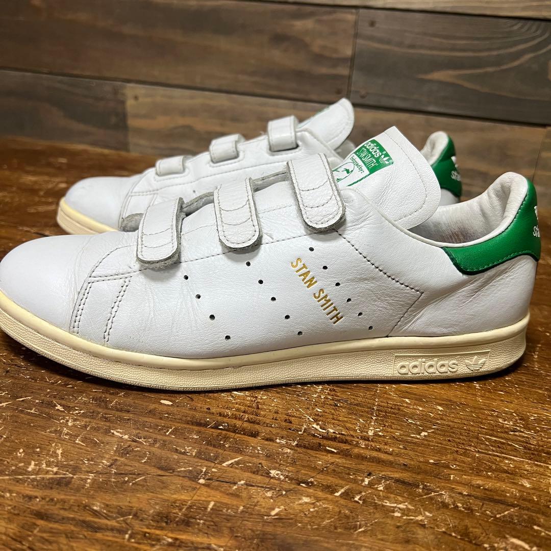 希少 天然皮革 アディダス スタンスミス ベルクロ AQ3191 27.5 - メルカリ