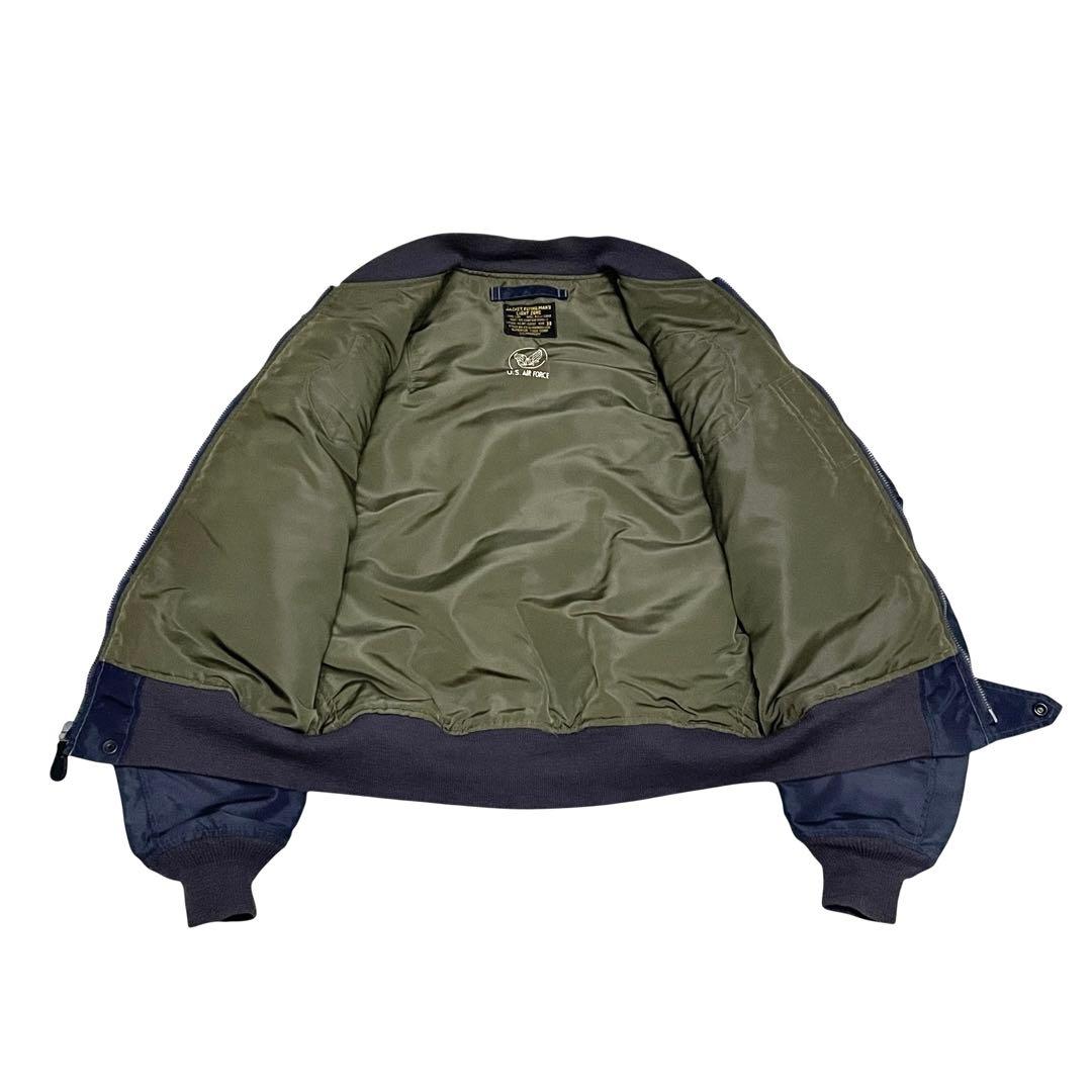 バズリクソンズ L-2A フライトジャケット ワッペン 紺系 38 シリアル