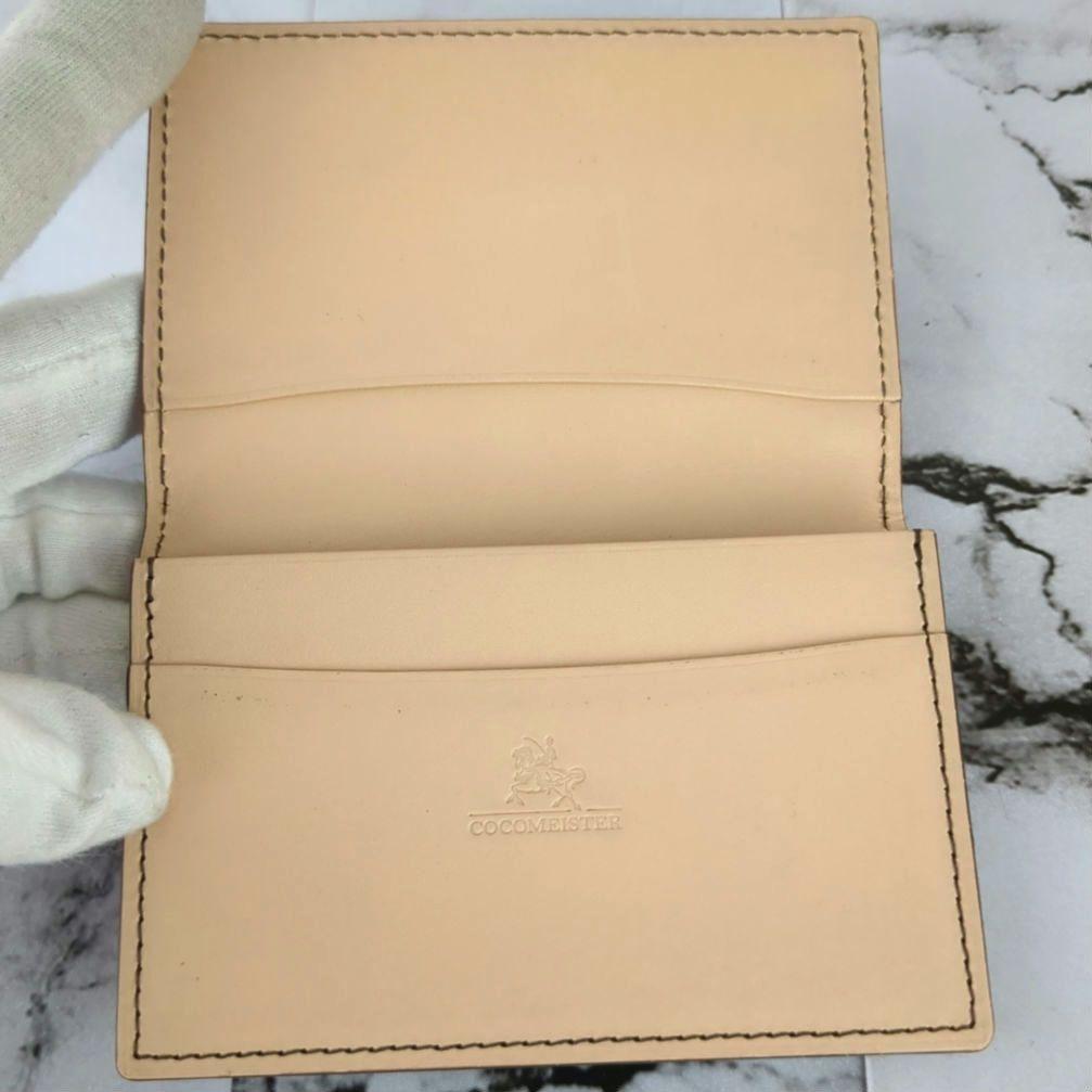 未使用級】ココマイスター☆コードバン カードケース 名刺入れ レッド