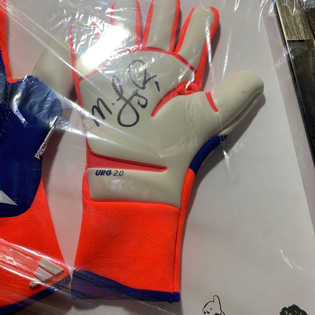 名古屋グランパス ランゲラック 額縁入り GKグローブ サイン入り