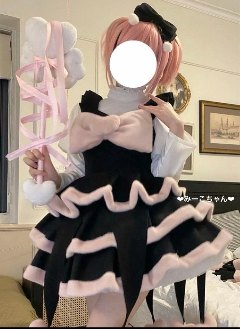 見習いキューピッド　2点セット★黒　甘ロリ　しゅくれどーる　ロリィタ　ロリータ 人形診療所 JSK4点セット 甘ロリ 黒ロリ しゅくれどーる ロリィタ