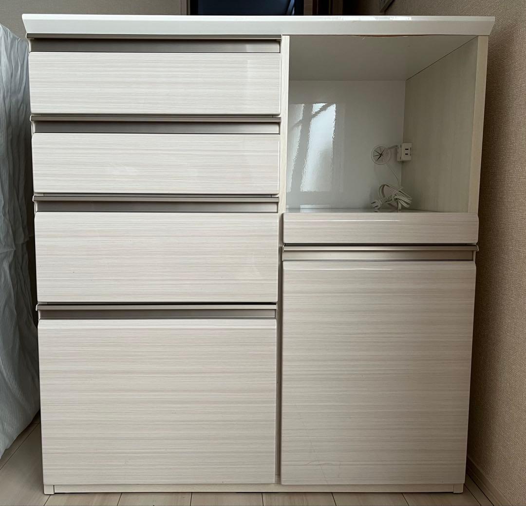 レンジボード　幅90 レンジ台 楽天市場】レンジ台 幅90cm キッチンラック 食器棚 北欧風 Keittio