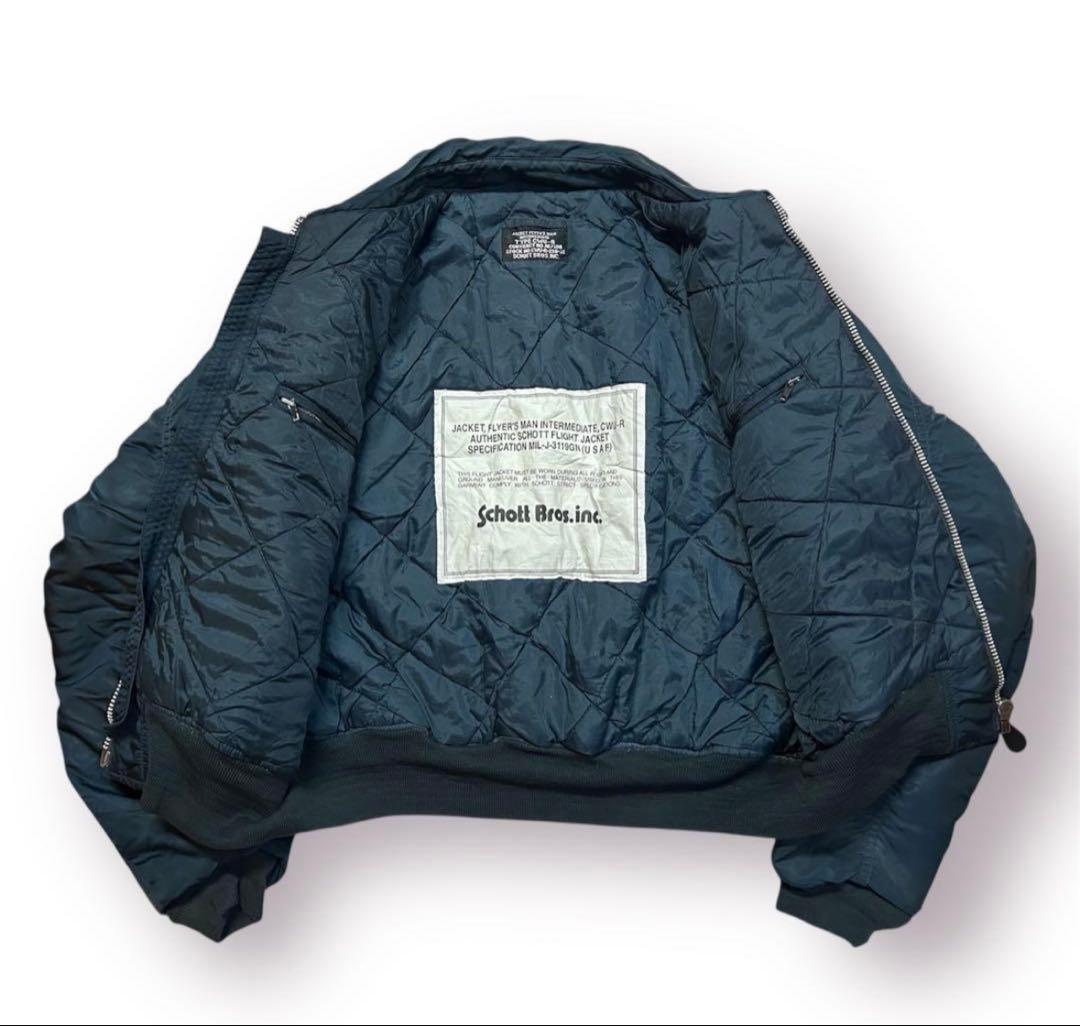 激レア田中シェン着Schott NYC flight jacket L Navy - メルカリ