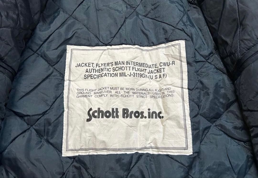 激レア田中シェン着Schott NYC flight jacket L Navy - メルカリ