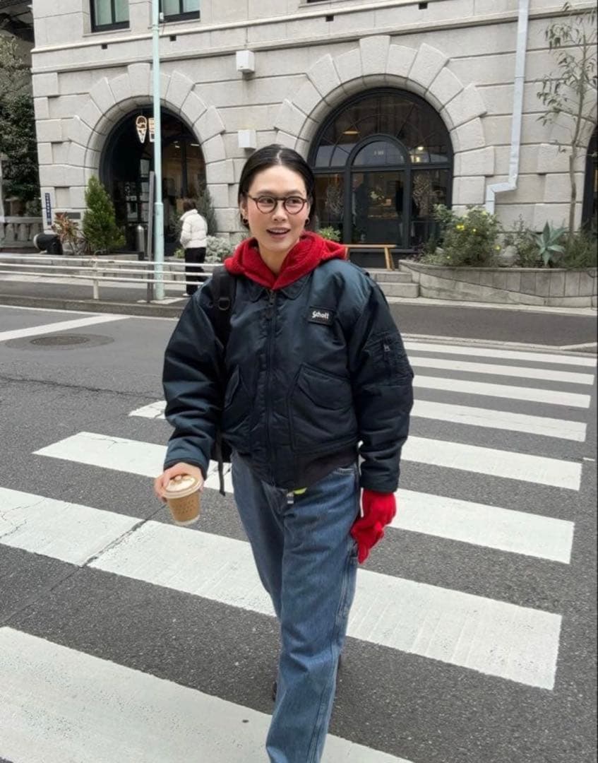 激レア田中シェン着Schott NYC flight jacket L Navy - メルカリ