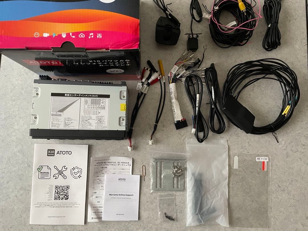 ATOTO X10 X10G2A7E ダッシュカメラ リアビューカメラ付 ATOTO X10 7インチ 2DINディスプレイオーディオ｜ダッシュカメラ付き