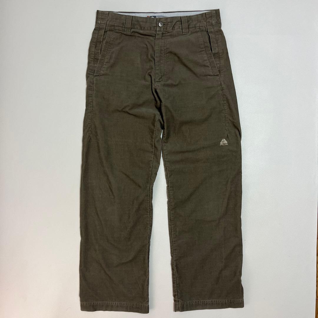 00s NIKE acg コーデュロイパンツ 刺繍ロゴ - メルカリ