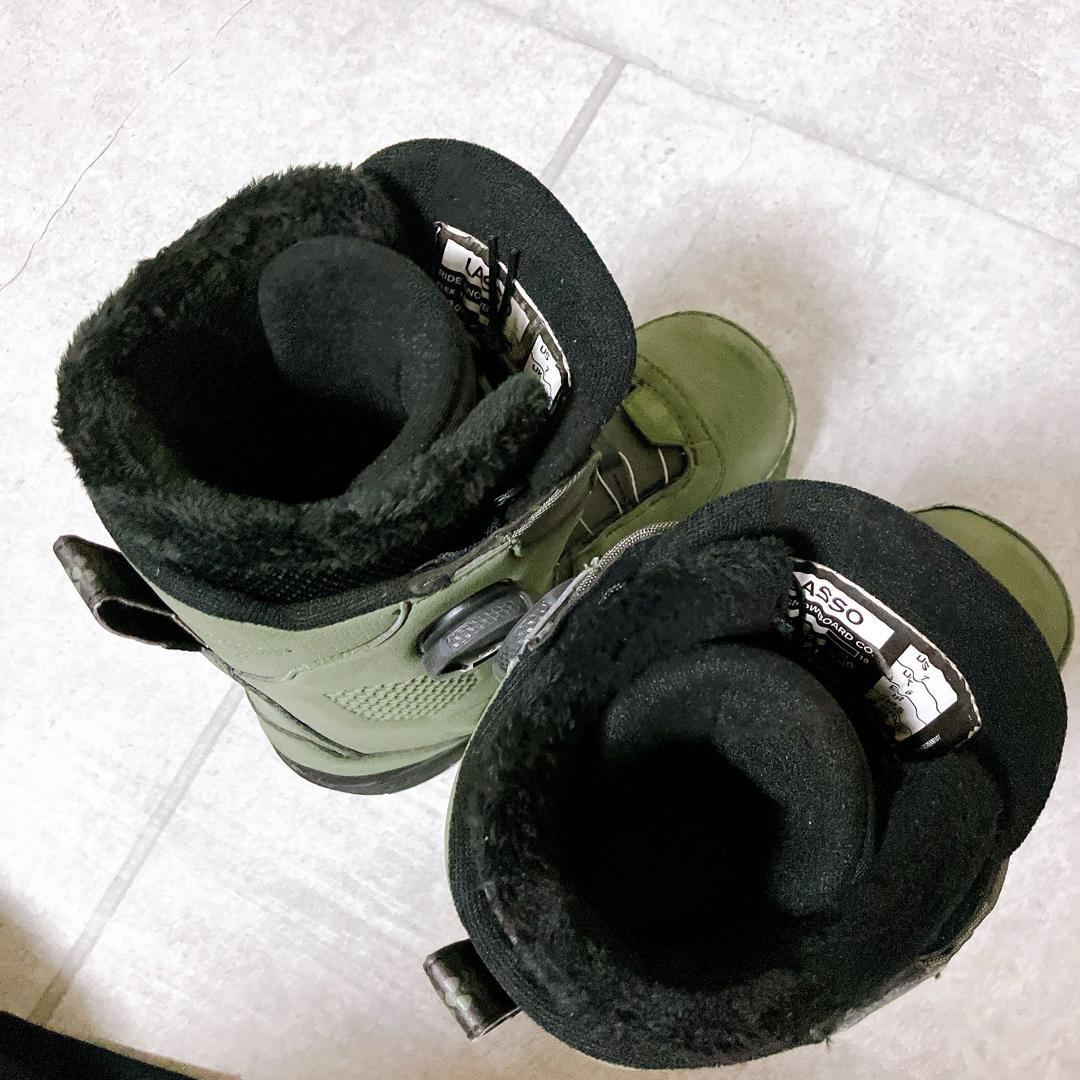 RIDE LASSO BOA スノーボード ブーツ 25.0cm カーキ 美品