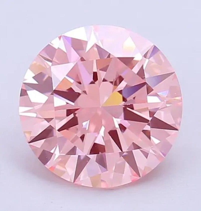 新品未使用品☆ラボグロウンピンクダイヤ☆Ptネックレス☆0.410ct☆VS−1