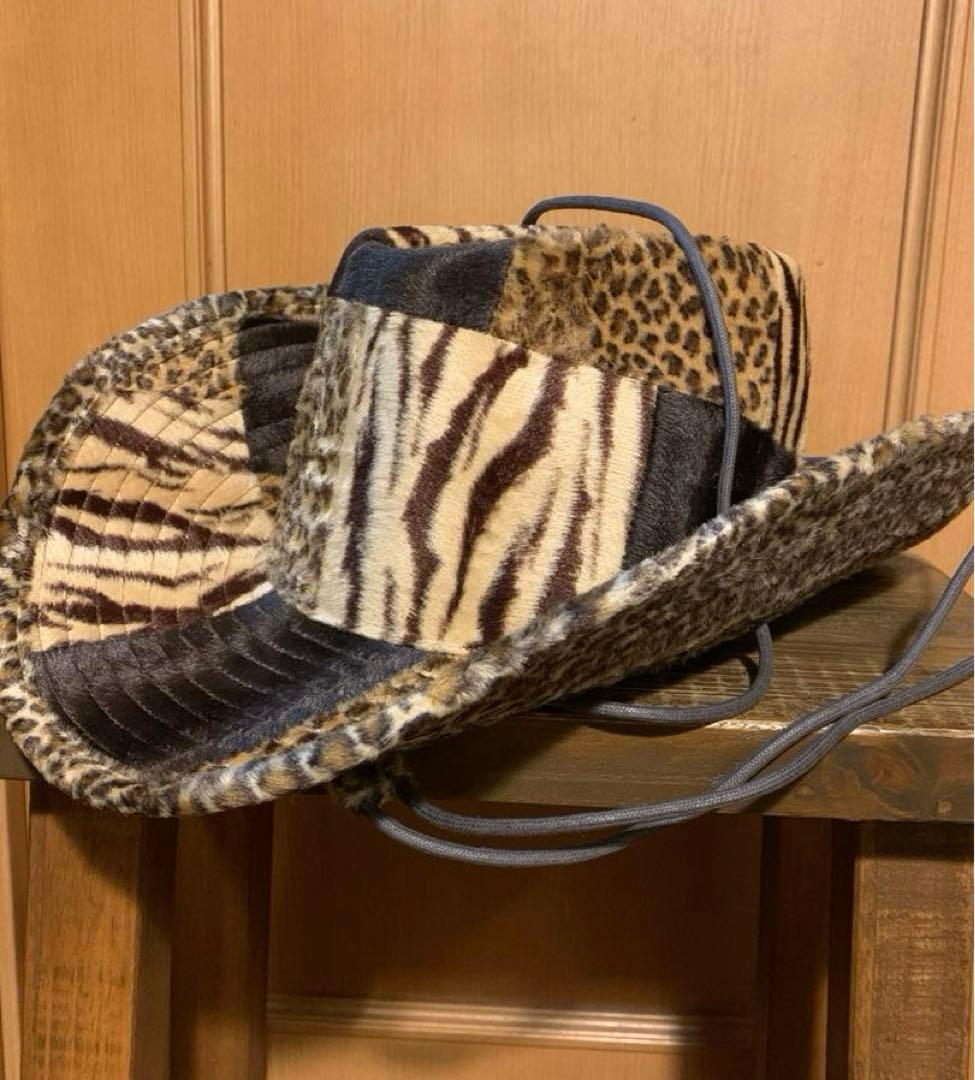 hide愛用 テンガロンハット 豹柄 WEAVE TOSHI - メルカリ