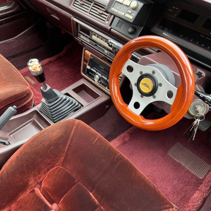 美品 OBA 小径ウッドステアリング gx71 オバ 街道レーサー 当時物