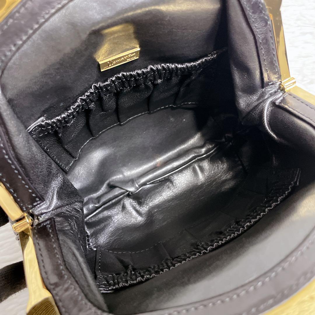 美品✨HAMANO ハンドバッグ リザード サンピエトロ がま口 濱野皮革