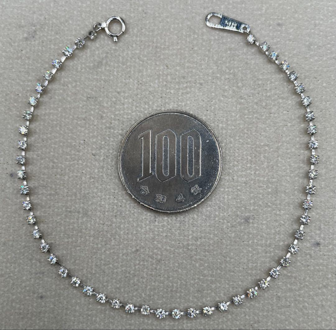 プラチナ ダイヤモンド ブレスレット 19cm | 高品質 金・プラチナ 専用