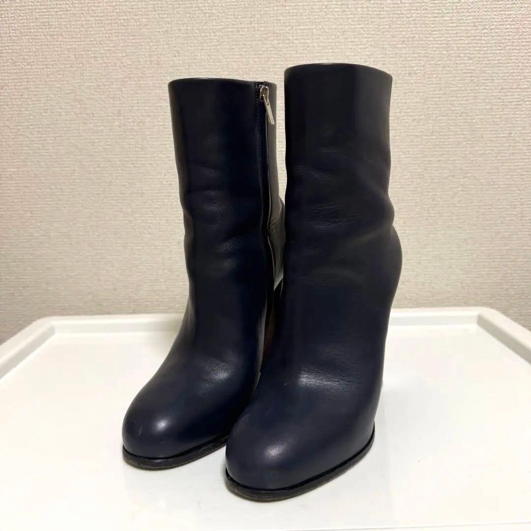 【CELINE】セリーヌ ショートブーツ 36.5 フィービー CELINE セリーヌ バンバンブーツ フィービー期 ショートブーツ メタル