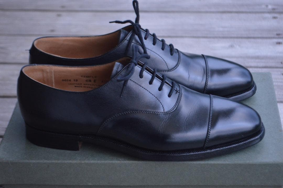 美品　CROCKETT＆JONES　TEMPLE　6.5E　ブラック