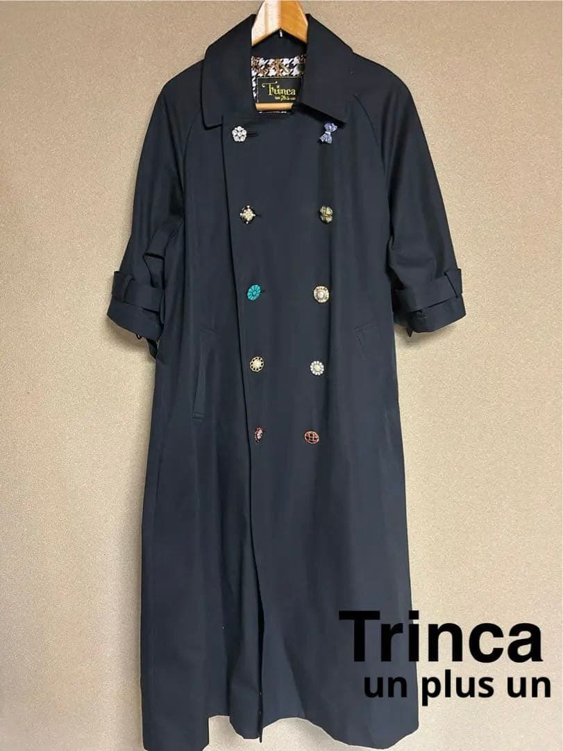 Trinca unplusun / トリンカアンプリュアン黒 トレンチコート - メルカリ