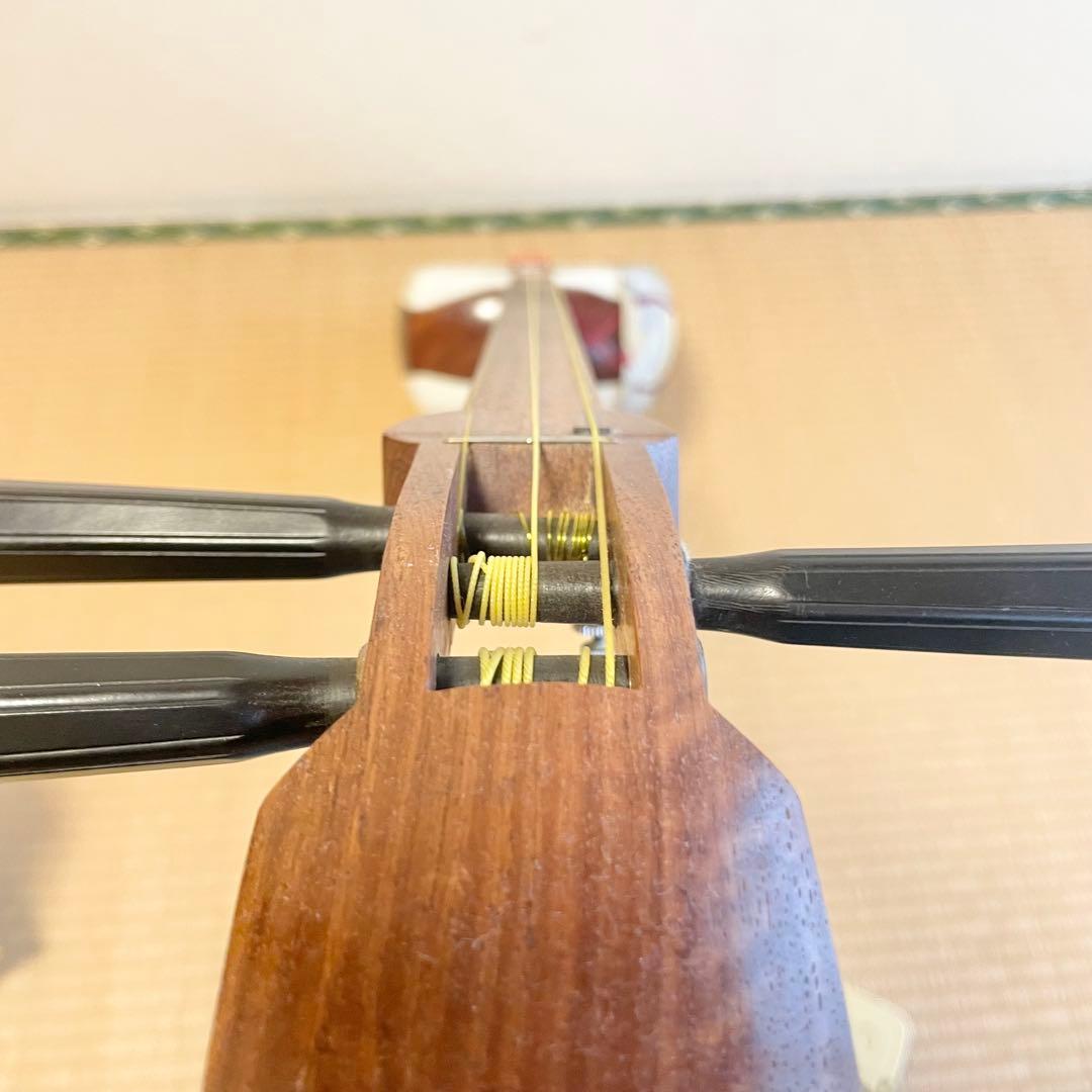 三味線 津軽三味線風 練習用 犬皮 表やぶれあり - メルカリ