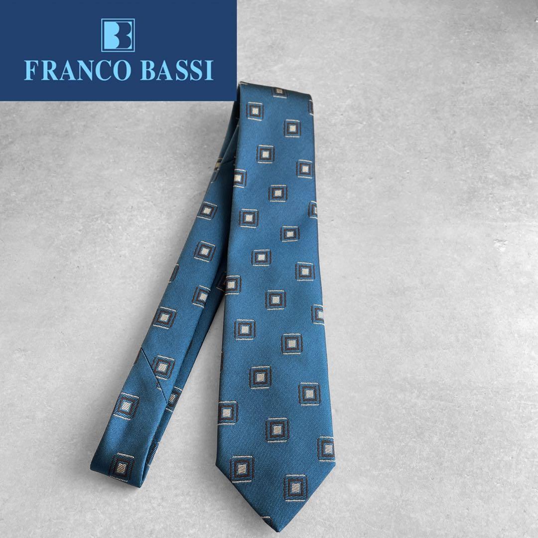 25年新作FRANCOBASSI フランコバッシ 幾何学柄新品ネクタイ - メルカリ