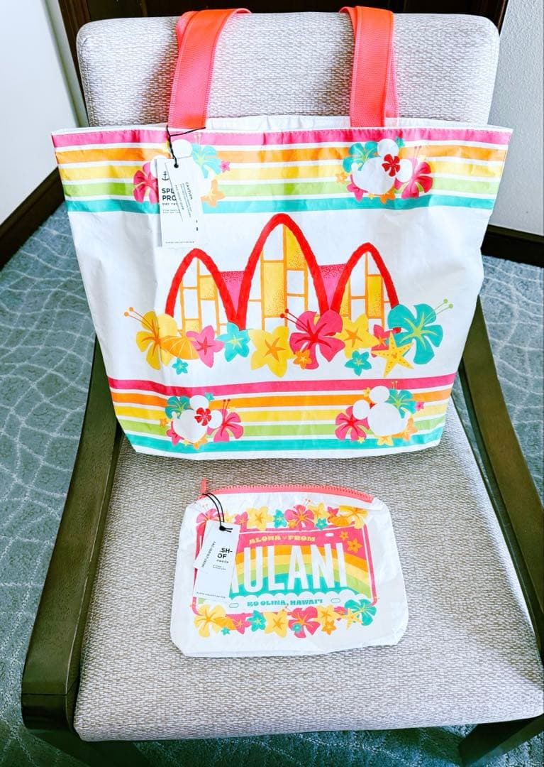 アウラニディズニー アロハコレクション コラボトートバッグ&ポーチ