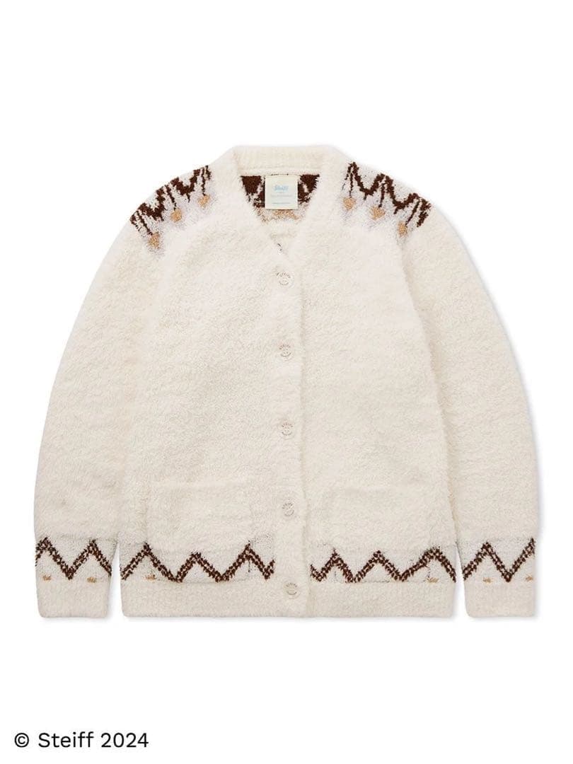 レア♡新品 ジェラートピケ【Steiff】フェアアイル柄カーディガン