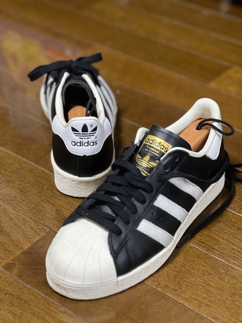 アディダス スーパースター82 金ベロ ブラック 25 - メルカリ