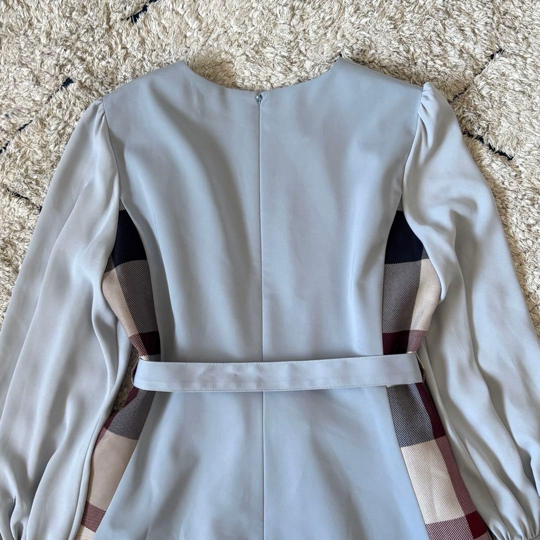 極美品✨】ブルーレーベルクレストブリッジ 切替ワンピース チェック