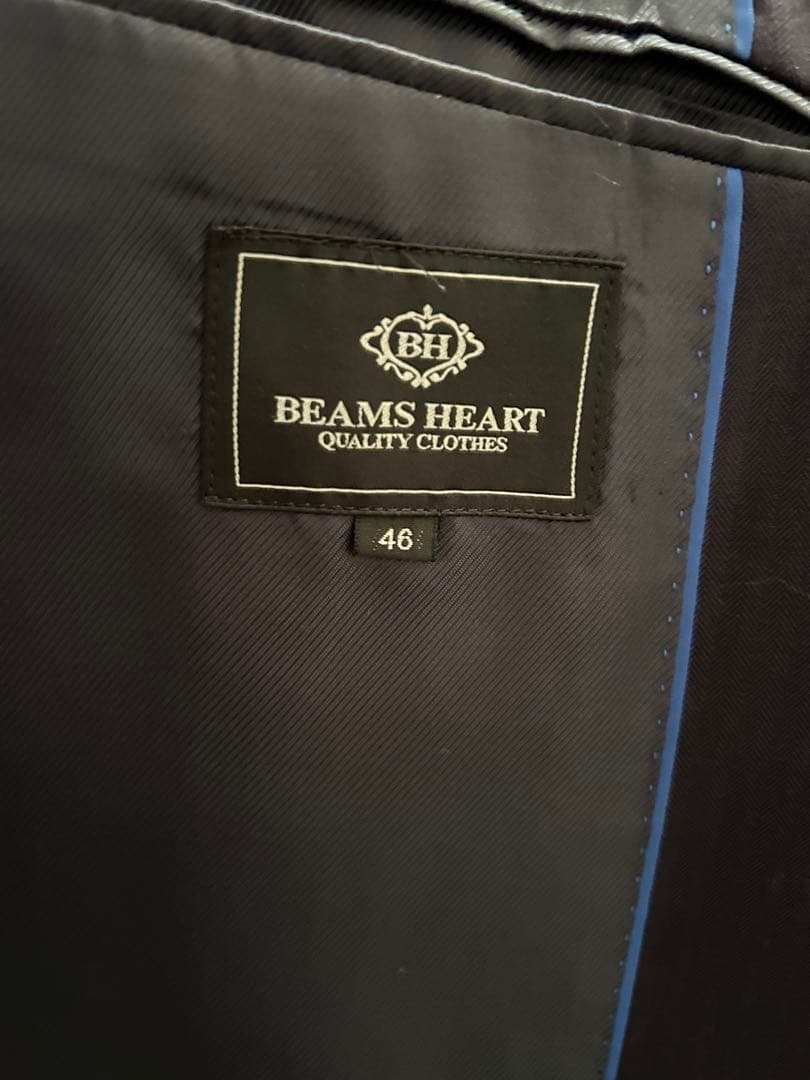 着用回数2回] BEAMS HEART ダークパープル ビジネススーツ 46 - メルカリ