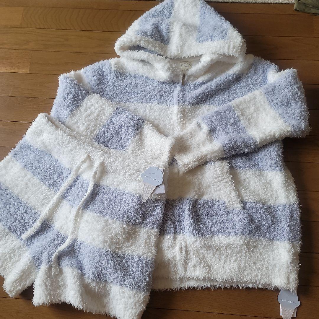 定番ボーダー/ブルー AMBIDEX Store ボーダー配色バインダー BIGカットソー(F ライトブルー