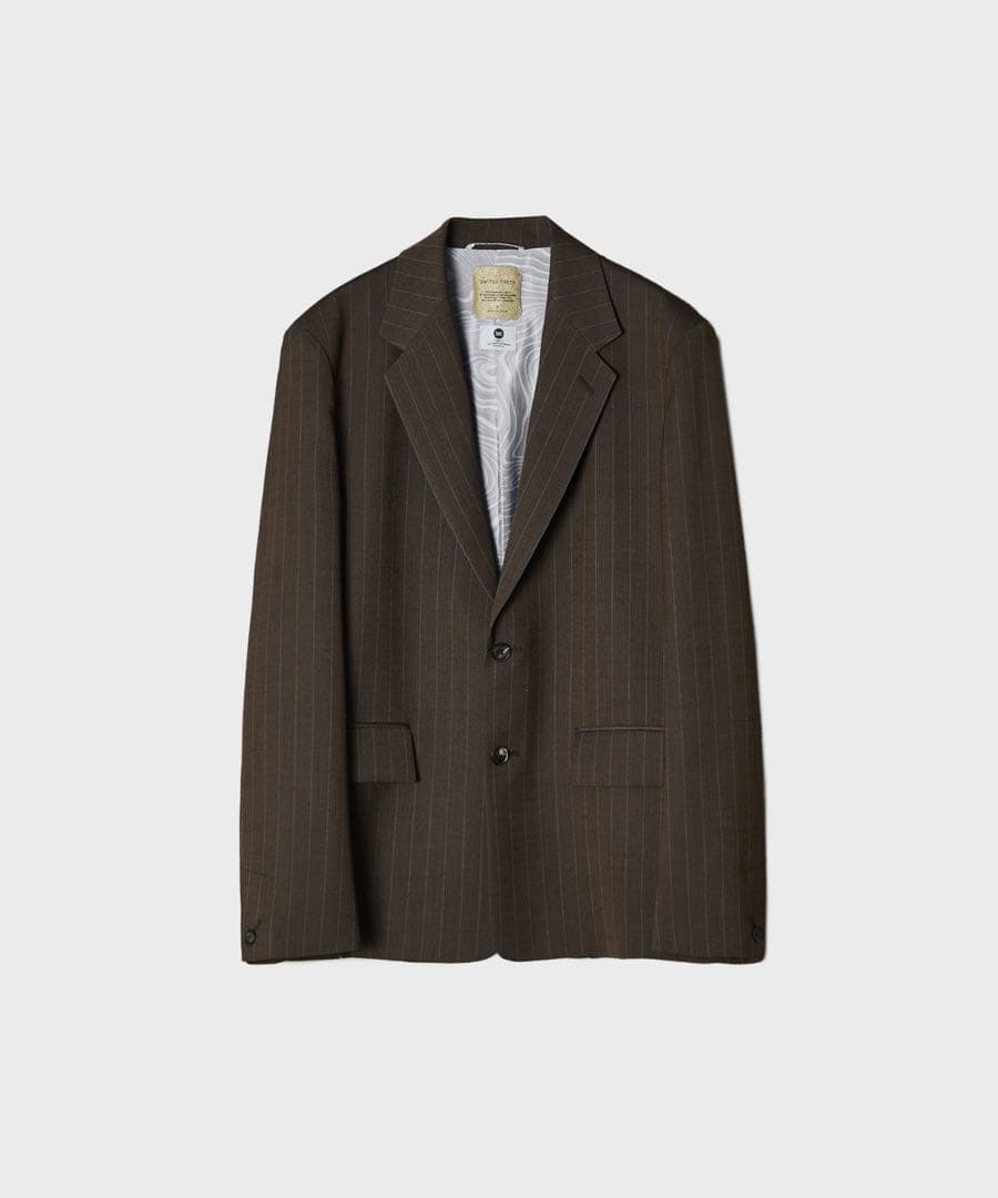 DWS x UNITED TOKYO 色流し テーラードジャケット ブラウン 1 UNITED TOKYOより色流しアーティスト集団「DWS」とのコラボレーション