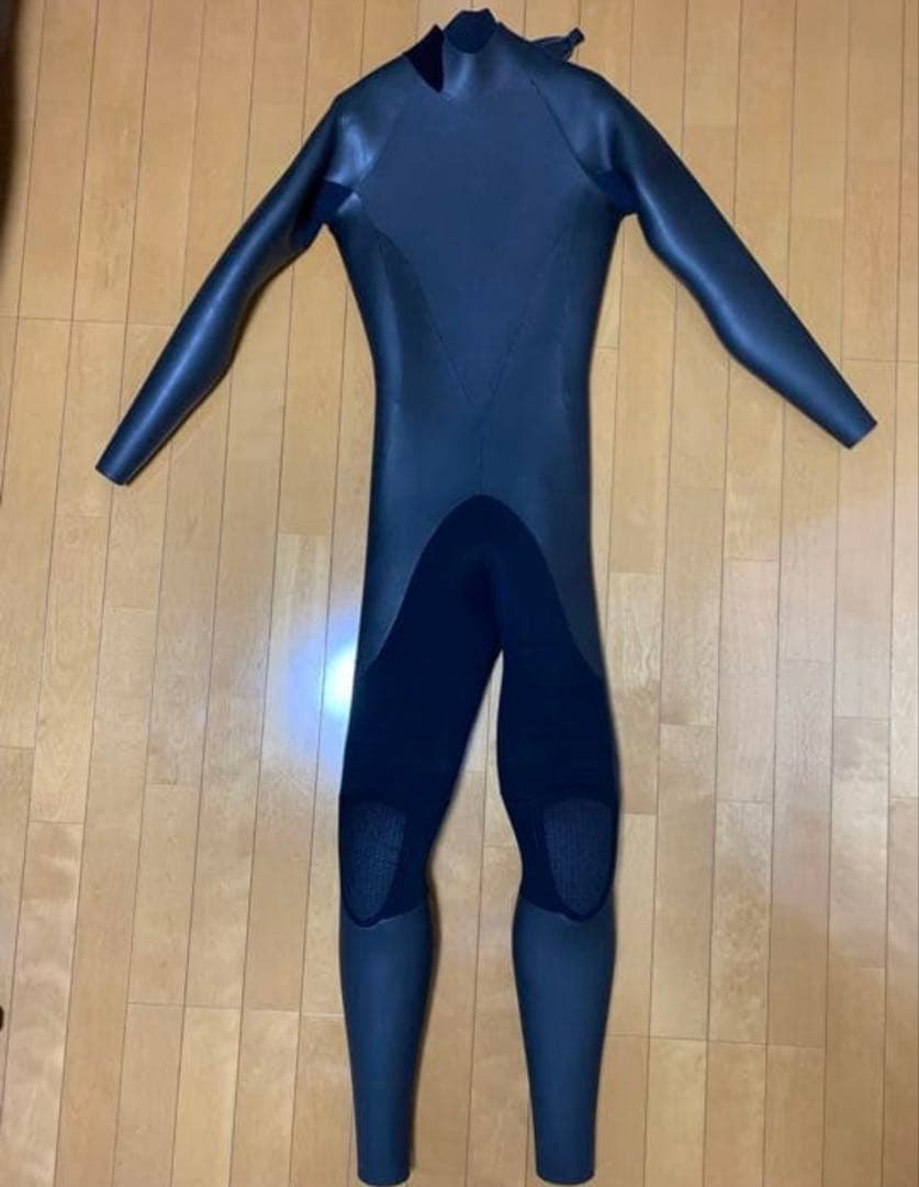 ウエットスーツ　セミドライ　オールブラック セミドライ オールブラック ウェットスーツ ロングチェストジップ