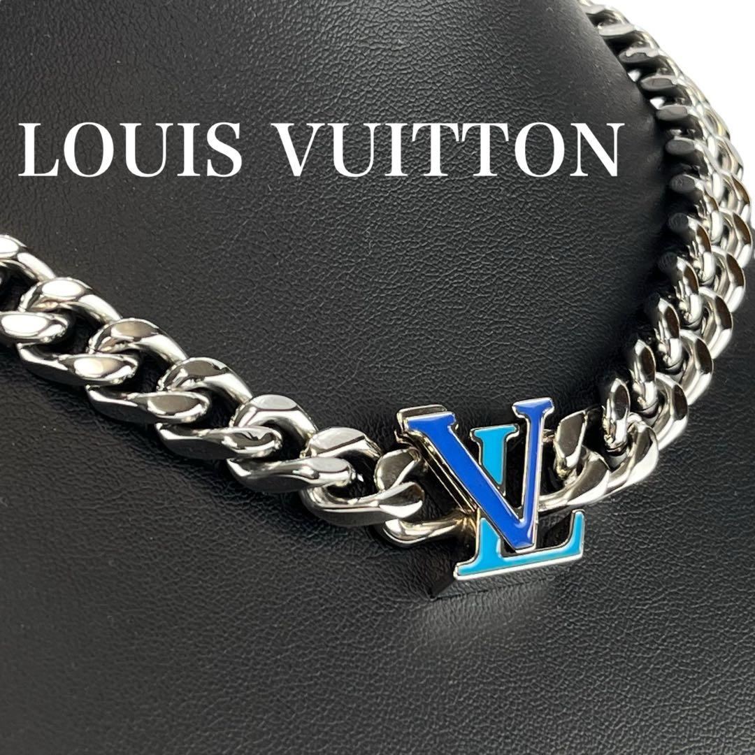 極美品】ルイヴィトン M00907 コリエ LV チェーン ネックレス 喜平