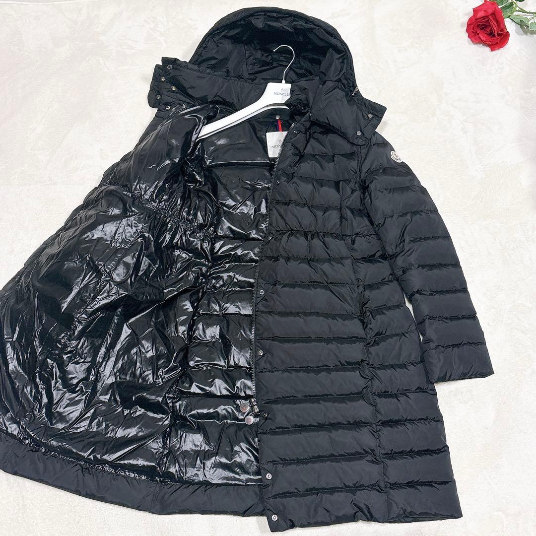 新品同様✨　激レア✨　モンクレール　アドクサ　ダウンジャケット　ブラック　4 MONCLER (モンクレール) フード着脱可能 フルジップ ショート ダウン